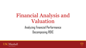 Financial Analysis - Decomposing ROIC(1)