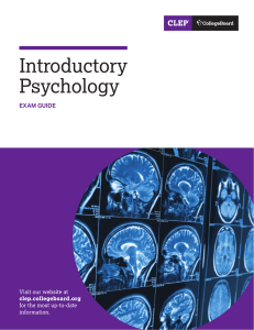 Introductory Psychology-examination-guide