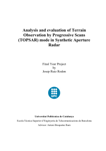 Analysis and evaluation of TOPSAR in SAR