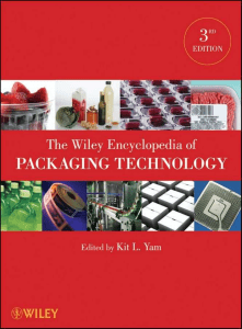 The Wiley Encyclopedia of Packaging Tech