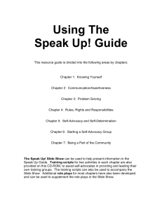 Speak Up! Guide - PDF Room