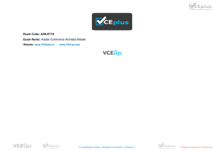 AD0-E716 Adobe Commerce Developer Expert