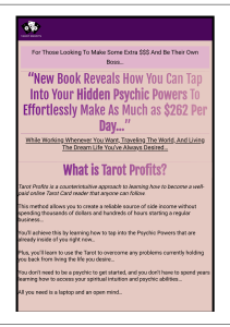 Tarot Profits EBOOK (Psychic Violet) PDF Download FREE