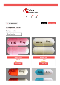 Buy Vyvanse Online Discounts on your terms