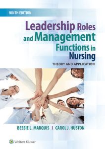 leadership roles management function in nursing