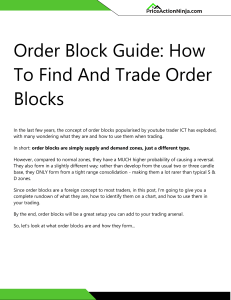 Order Block Guide