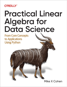 Practical Linear Algebra for Data Science with Python