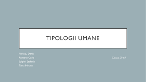 Tipologii umane