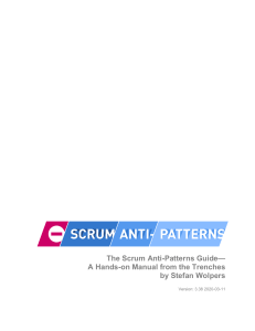 Scrum anti patterns