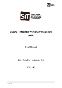 SIE3012-IWSP Final Report