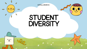 STUDENT DIVERSITY and LEARNING STYLES