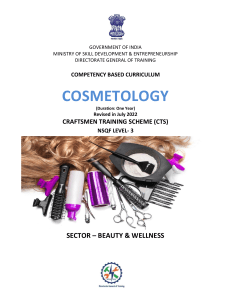 Cosmetology CTS2.0 NSQF-3