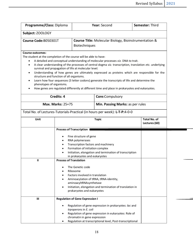 B.Sc. III Sem Syllabus