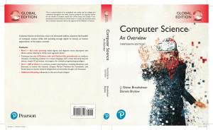 %22Computer Science An Overview%22, 13th edition, J. Glenn Brookshear, Dennis Brylow, Addison-Wesley