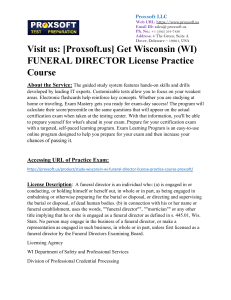 Get Wisconsin (WI) FUNERAL DIRECTOR License Practice Course