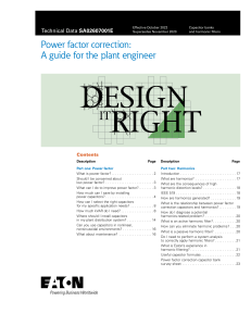 Power factor correction  A guide for the plant engineer