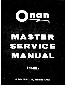 922-0500 PM200B Onan Master Service Manual (01-1978)