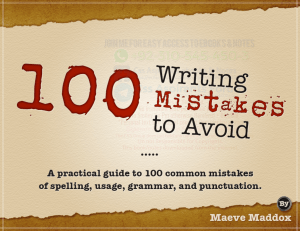 100 writing mistakes  IELTS WITH US