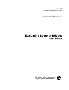 HEC 18 Evaluating Scour at Bridges