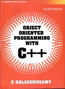 Object-Oriented Programming with C++ Textbook