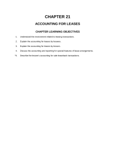 accounting for leases