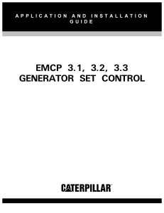 EMPC-3 Generator Application and Installation Guide