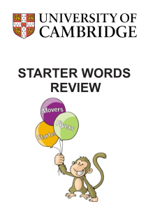  starters-word-review