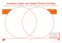 Input Output Devices Activity Worksheet