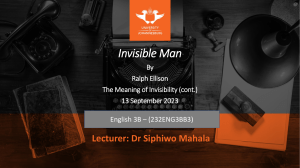 Invisible Man slides - 13 September 2023