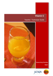 Vitamin C Teacher Technician