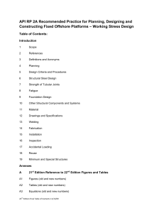 API RP 2A 22 API RP 2A Recommended Practice for Planning, Designing and Contstructing Fixed Offshore Platforms (Norma Americana) 