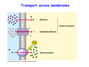 Transport Across membranes