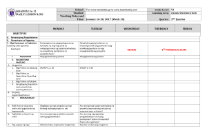 Grade 6 DLL ESP 6 Q3 Week 10