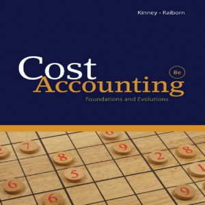 [Kinney, Raiborn] Cost Accounting 8e