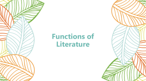 2. Functions of Literature