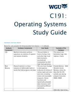 C191 Study Guide