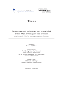 THESIS ON SMART MAP BROWSING