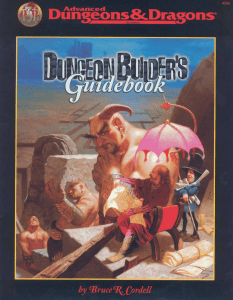 AD&D - Dungeon Builder's Guidebook (2e)