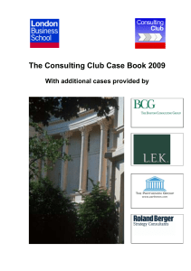 LBS Consulting Club Case Book