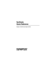 Synopsys synthesis variables