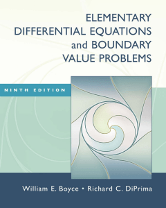 Book Elementary Differential Equations 9