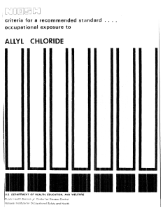 Allyl Chloride Safe Practices