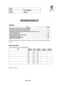 physics revision guide