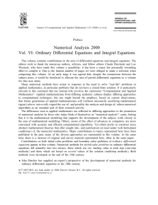 C.T.H. Baker G. Monegato G. vanden Berghe - Numerical Analysis 2000   Ordinary Differential Equations and Integral Equations (Numerical Analysis 2000, V. 5) (2001)