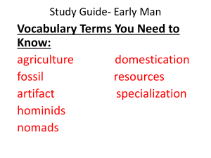 Study Guide Early Man