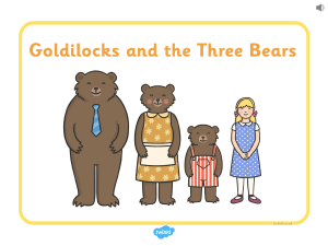 Goldilocks-and-the-Three-Bears-Audio-Narrated Story-PowerPoint