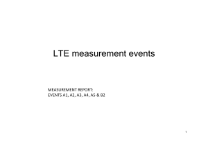 LTE Measurement Events: A1-A5 & B2 Explained