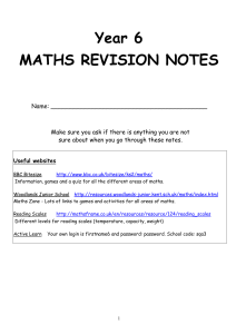 Year 6 Maths Revision Notes