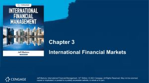 International Financial Markets: Chapter 3 Overview