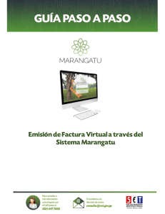 Guia paso a paso Nuevo Marangatu - Emisión de Facturas Virtuales a través del Sistema Marangatu